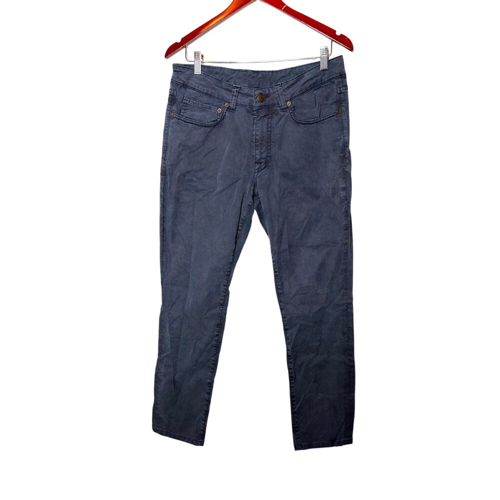 Boglioli navy blue cotton chino pants 32x29